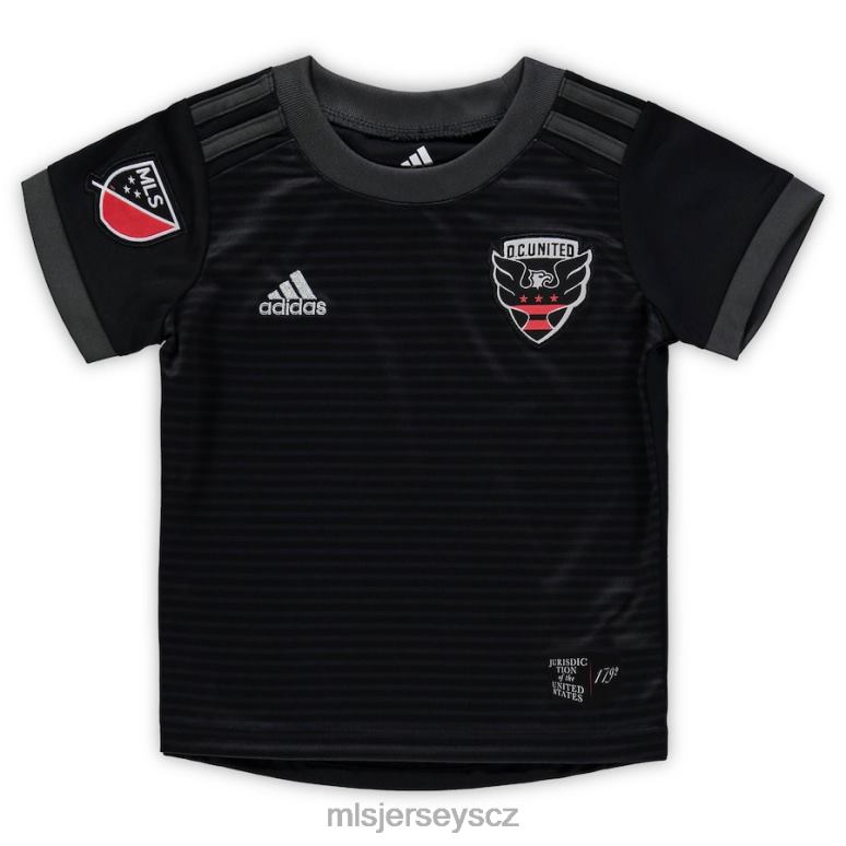 MLS Jerseys DC. United adidas 2019 primární replika dresu - černá děti trikot ZN2H01063