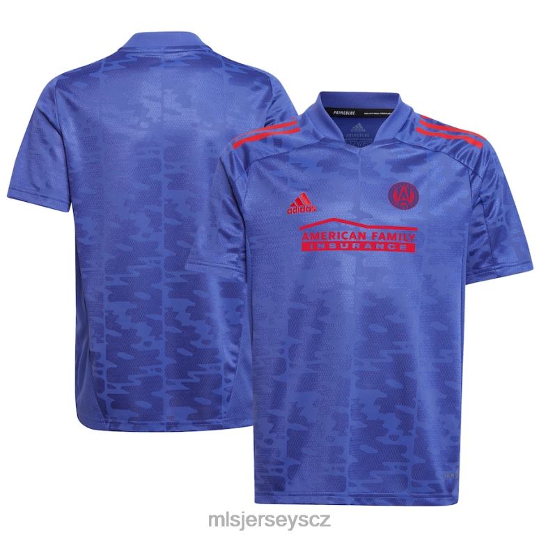 MLS Jerseys atlanta united fc adidas blue 2022 primeblue replika dresu děti trikot ZN2H0467