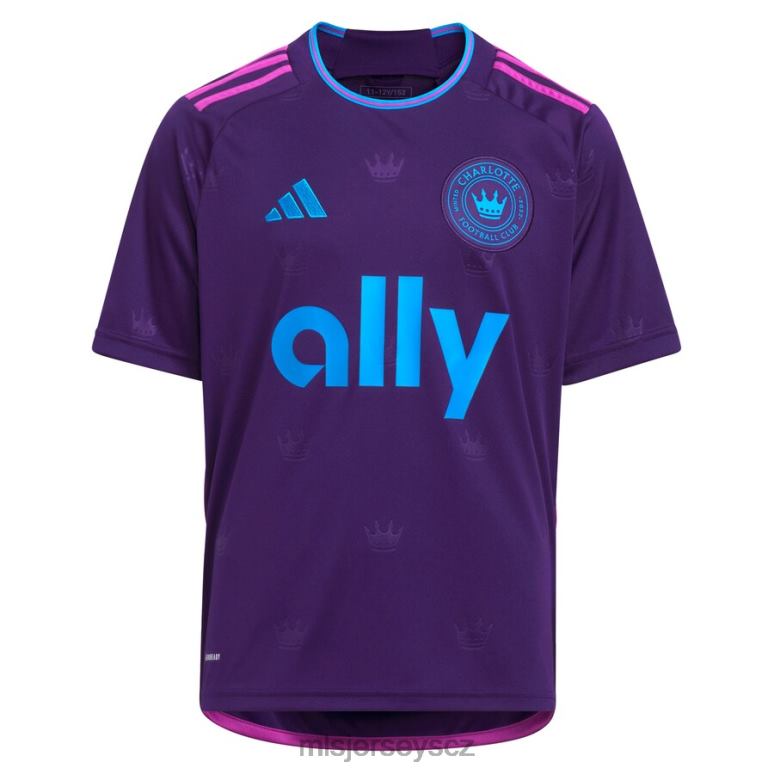 MLS Jerseys charlotte fc karol swiderski adidas purple 2023 sada korunovačních klenotů replika dresu děti trikot ZN2H0580
