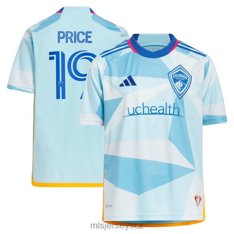 MLS Jerseys colorado rapids jack cena adidas světle modrý 2023 nový den kit replika dresu děti trikot ZN2H0809