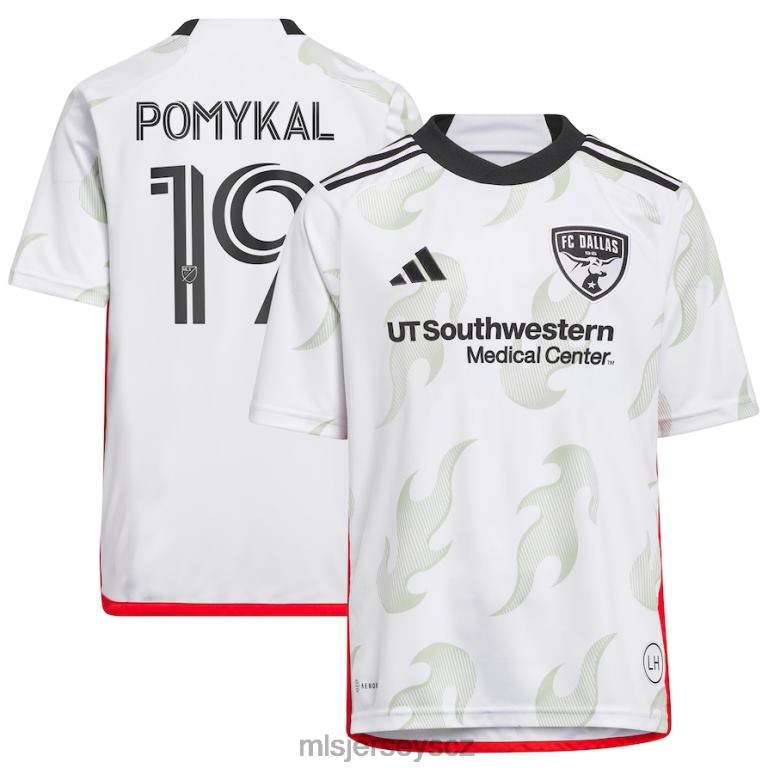 MLS Jerseys fc dallas paxton pomykal adidas white 2023 burn baby burn replika hráčského dresu děti trikot ZN2H0648
