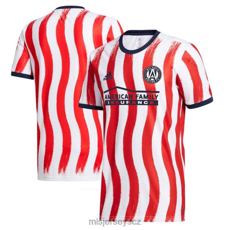 MLS Jerseys atlanta united fc adidas bílá/červená 2021/22 americana předzápasový aeroready top muži trikot ZN2H0993