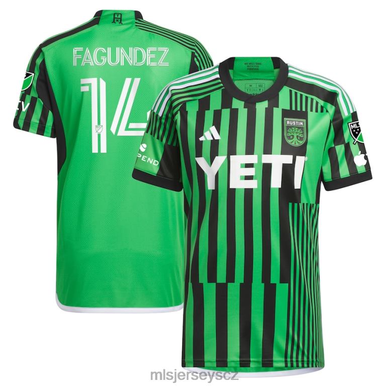 MLS Jerseys Austin fc diego fagundez adidas green 2023 las voces kit autentický dres muži trikot ZN2H0480