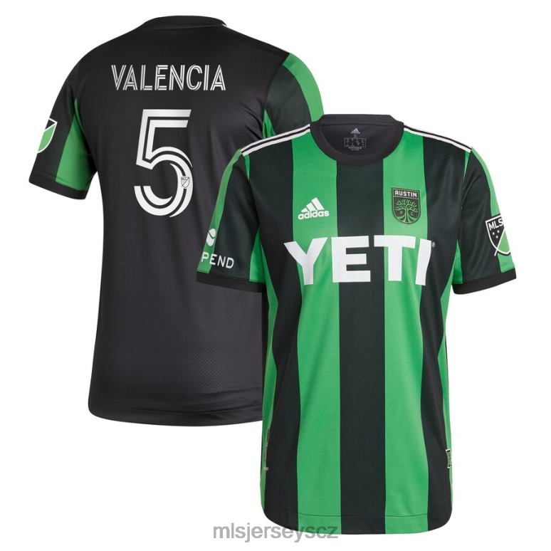 MLS Jerseys Primární autentický hráčský dres austin fc jhojan valencia adidas black 2021 muži trikot ZN2H0940