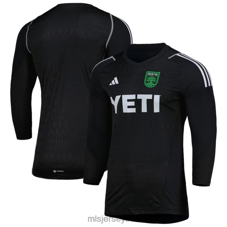 MLS Jerseys Replika brankářského dresu s dlouhým rukávem austin fc adidas black 2023 muži trikot ZN2H0235