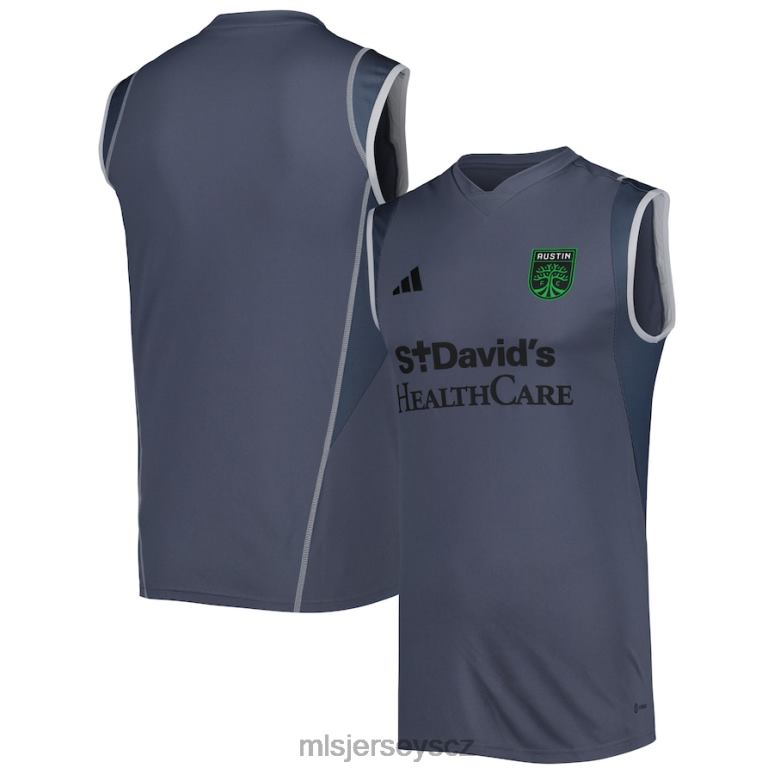 MLS Jerseys austin fc adidas grey 2023 na hřišti tréninkový dres bez rukávů muži trikot ZN2H0518