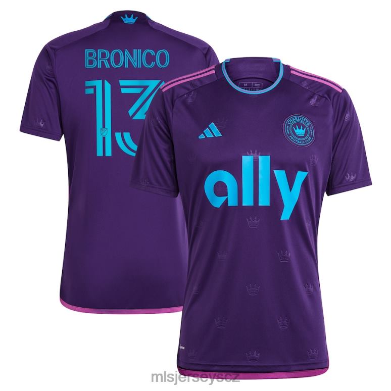 MLS Jerseys charlotte fc brandt bronico adidas purple 2023 sada korunovačních klenotů replika dresu muži trikot ZN2H0948