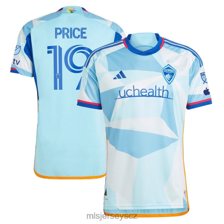 MLS Jerseys colorado rapids jack cena adidas světle modrý 2023 new day kit autentický dres muži trikot ZN2H0855