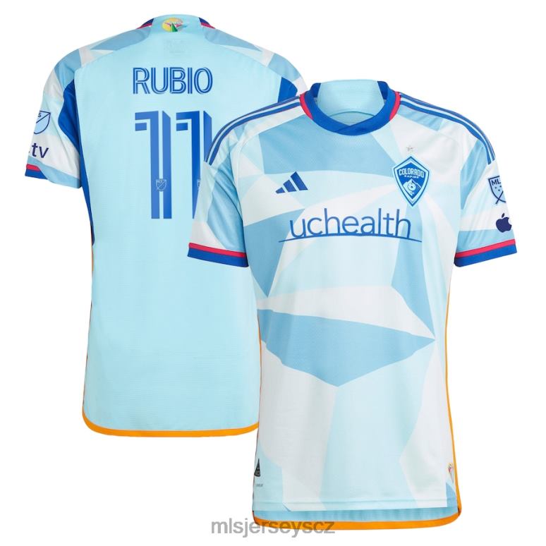 MLS Jerseys colorado rapids diego rubio adidas světle modrý 2023 new day kit autentický dres muži trikot ZN2H0735