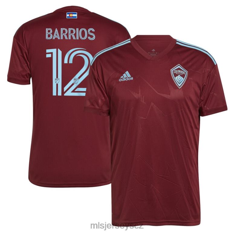 MLS Jerseys colorado rapids michael barrios adidas burgundy 2022 klubová replika hráčského dresu muži trikot ZN2H01254