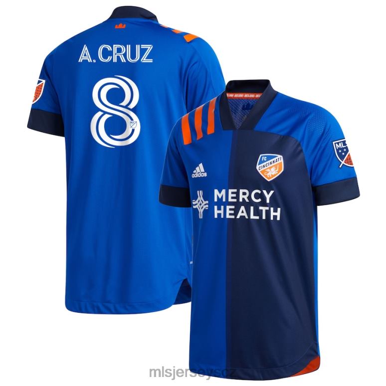 MLS Jerseys Odvážný autentický dres fc cincinnati allan cruz adidas blue 2020 muži trikot ZN2H01424