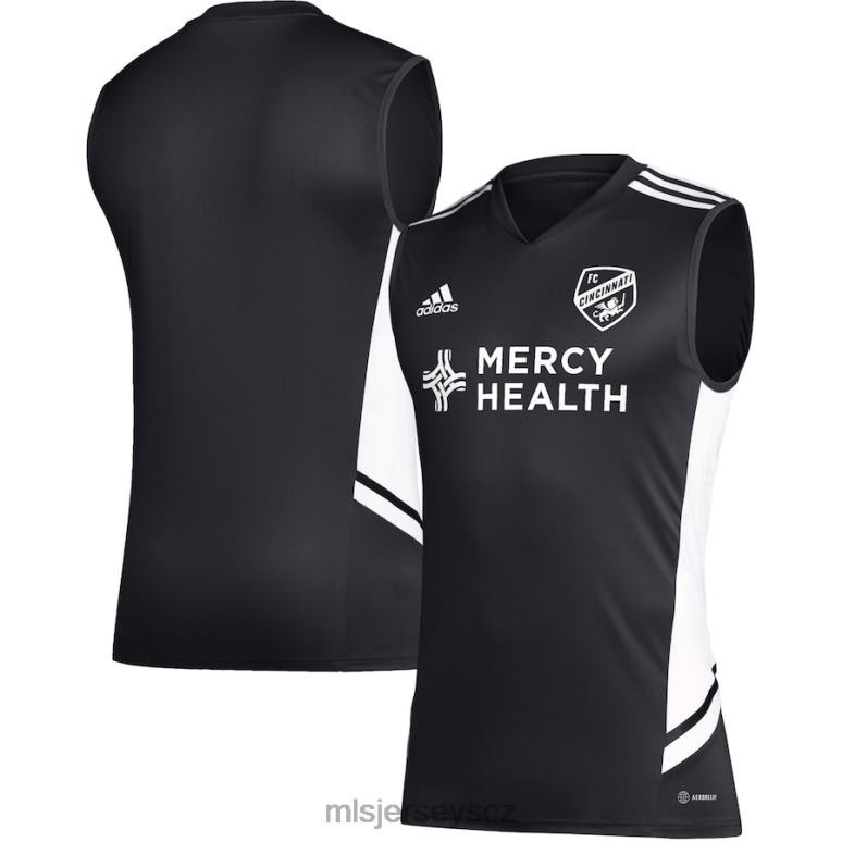 MLS Jerseys fc cincinnati adidas černo/bílý tréninkový dres bez rukávů muži trikot ZN2H0292