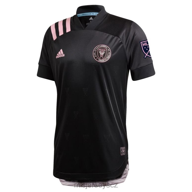 MLS Jerseys Inter miami cf adidas black 2020 inaugurační výjezdní zakázkový autentický dres muži trikot ZN2H01100