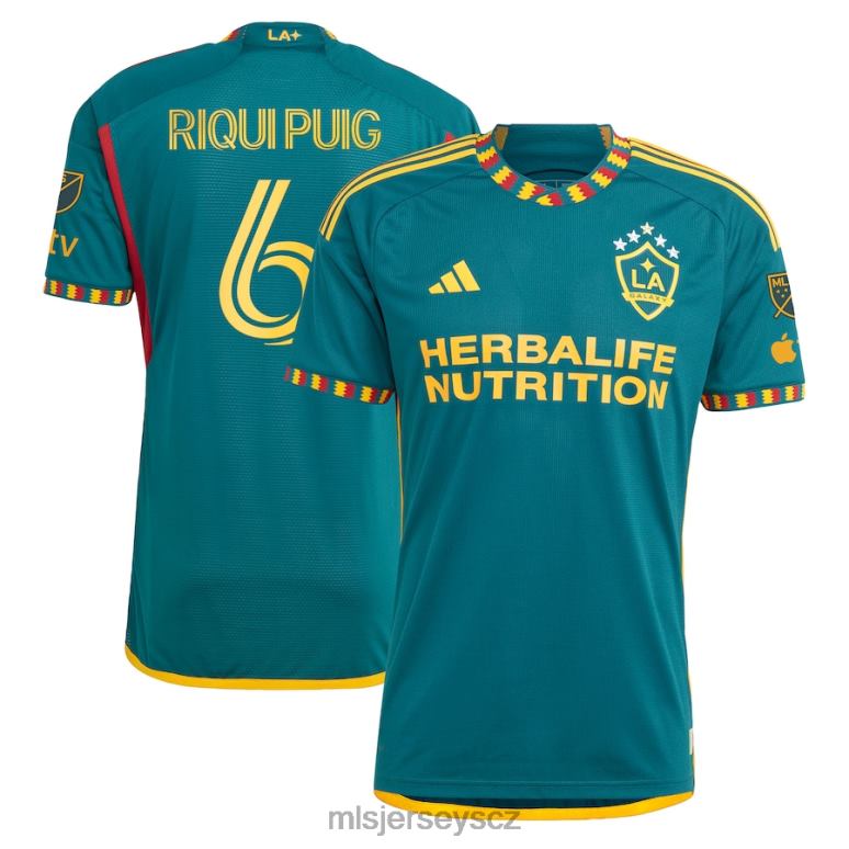 MLS Jerseys la galaxy riqui puig adidas green 2023 la kit autentický hráčský dres muži trikot ZN2H01240