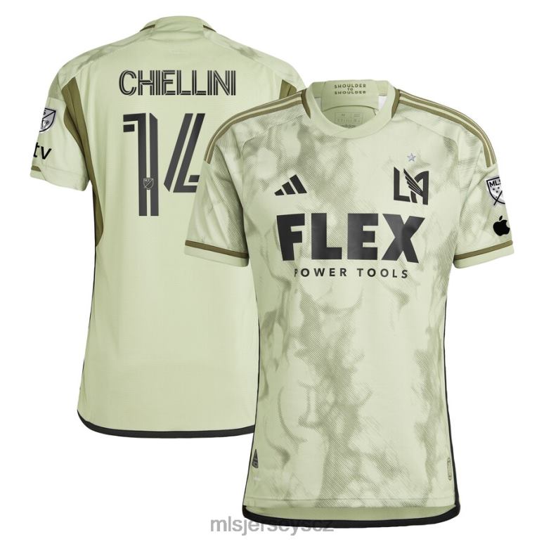 MLS Jerseys lafc giorgio chiellini adidas zelený 2023 autentický hráčský dres s kouřovou clonou muži trikot ZN2H0629