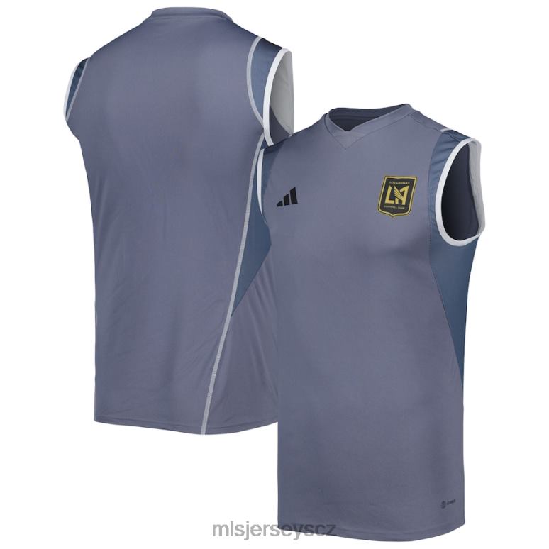 MLS Jerseys lafc adidas šedý 2023 tréninkový dres na hřiště bez rukávů muži trikot ZN2H0433