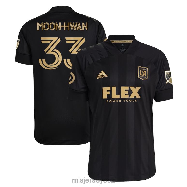 MLS Jerseys Primární autentický hráčský dres lafc kim moon-hwan adidas černý 2021 muži trikot ZN2H01310