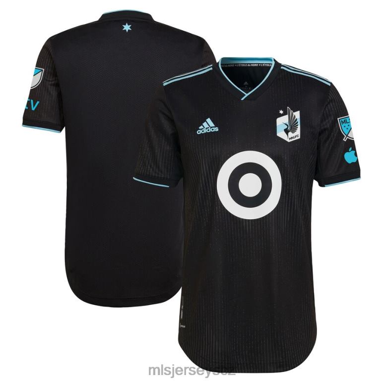 MLS Jerseys Minnesota united fc adidas black 2023 minnesota night kit autentický dres muži trikot ZN2H0351