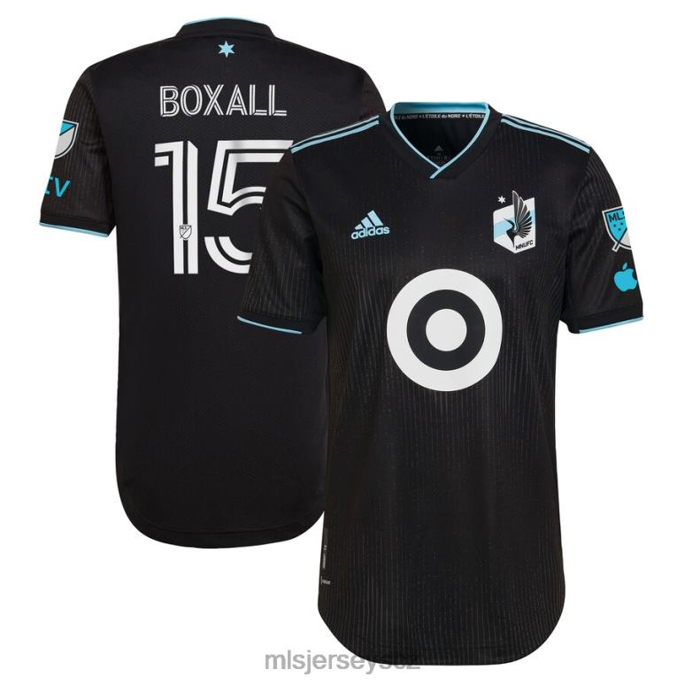 MLS Jerseys minnesota united fc michael boxall adidas black 2023 minnesota night kit autentický dres muži trikot ZN2H01470