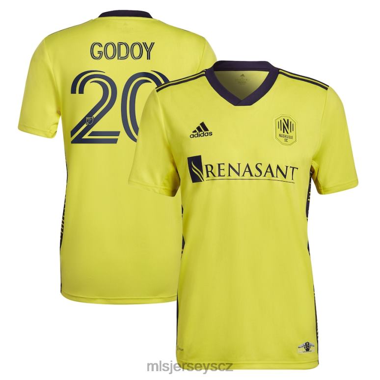 MLS Jerseys nashville sc anibal godoy adidas žlutá 2023 souprava pro návrat domů replika hráčského dresu muži trikot ZN2H01172