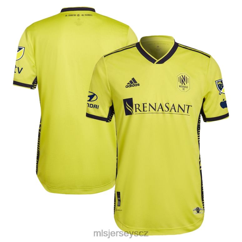 MLS Jerseys nashville sc adidas žlutý 2023 autentický dres pro návrat domů muži trikot ZN2H099