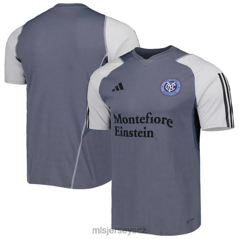 MLS Jerseys tréninkový dres new york city fc adidas šedý 2023 na hřišti muži trikot ZN2H0249