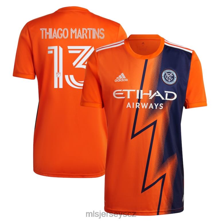 MLS Jerseys new york city fc thiago martins adidas orange 2023 the volt kit replika hráčského dresu muži trikot ZN2H0913