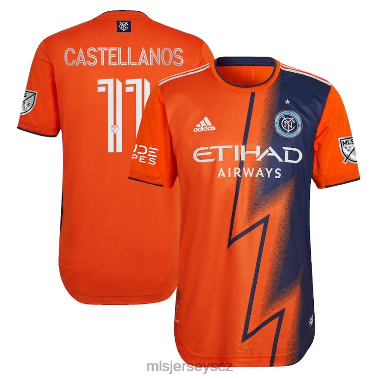 MLS Jerseys new york city fc valentin castellanos adidas orange 2022 the volt kit autentický hráčský dres muži trikot ZN2H0799
