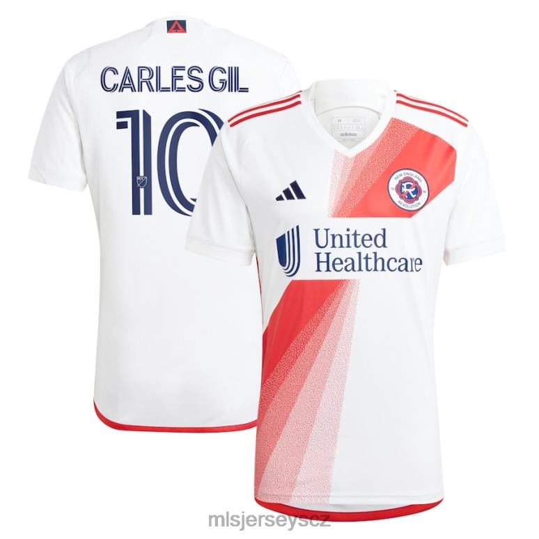 MLS Jerseys nová anglická revoluce carles gil adidas bílá 2023 replika dresu vzdoru muži trikot ZN2H0579