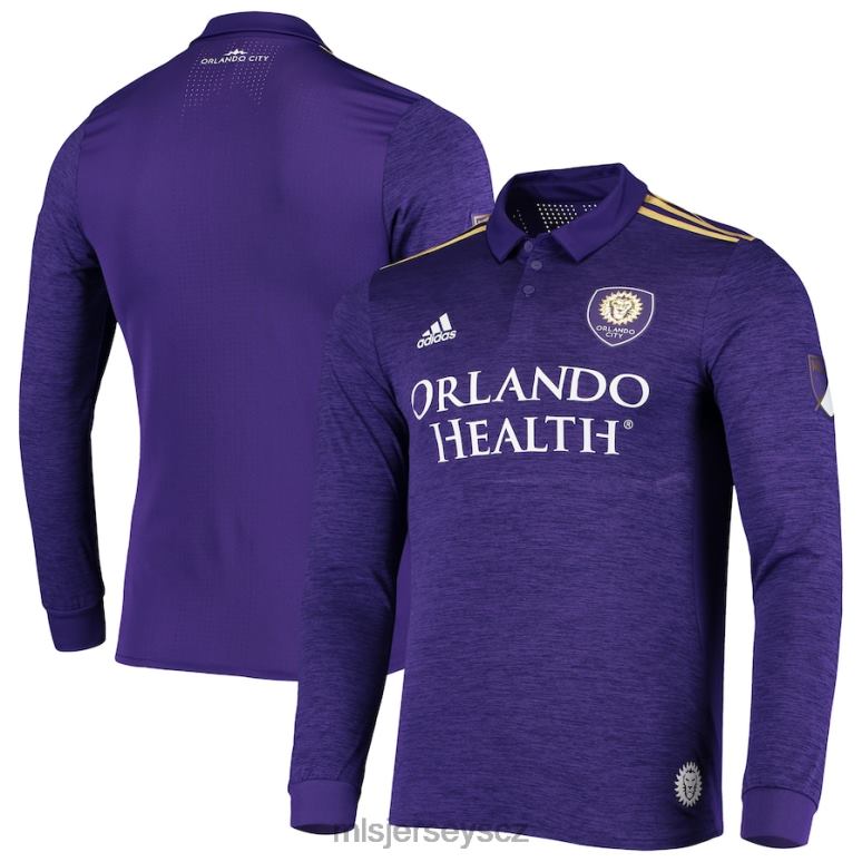 MLS Jerseys orlando city sc adidas purple 2019 domácí autentický dres s dlouhým rukávem muži trikot ZN2H0731
