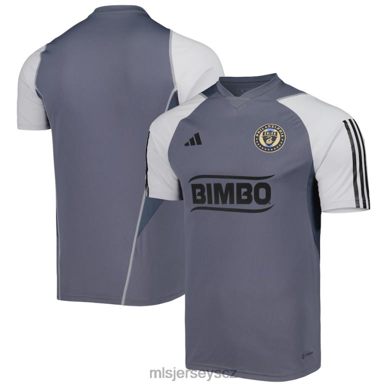 MLS Jerseys philadelphia union adidas šedý 2023 tréninkový dres na hřiště muži trikot ZN2H0253