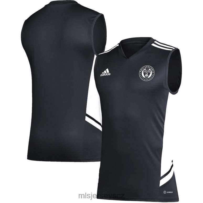 MLS Jerseys philadelphia union adidas černo/bílý tréninkový dres bez rukávů muži trikot ZN2H0404