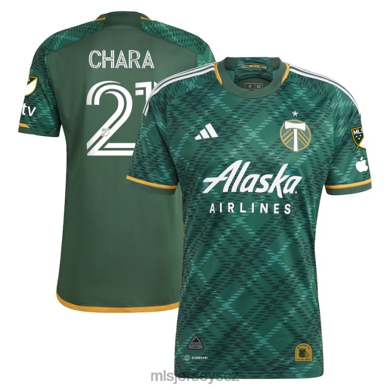 MLS Jerseys portland timbers diego chara adidas green 2023 portland kostkovaná sada autentický dres muži trikot ZN2H0652