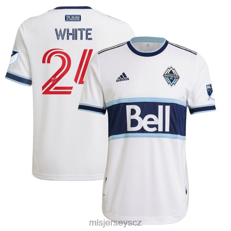 MLS Jerseys dres vancouver whitecaps fc brian white adidas white 2021 primární autentický hráčský dres muži trikot ZN2H01511