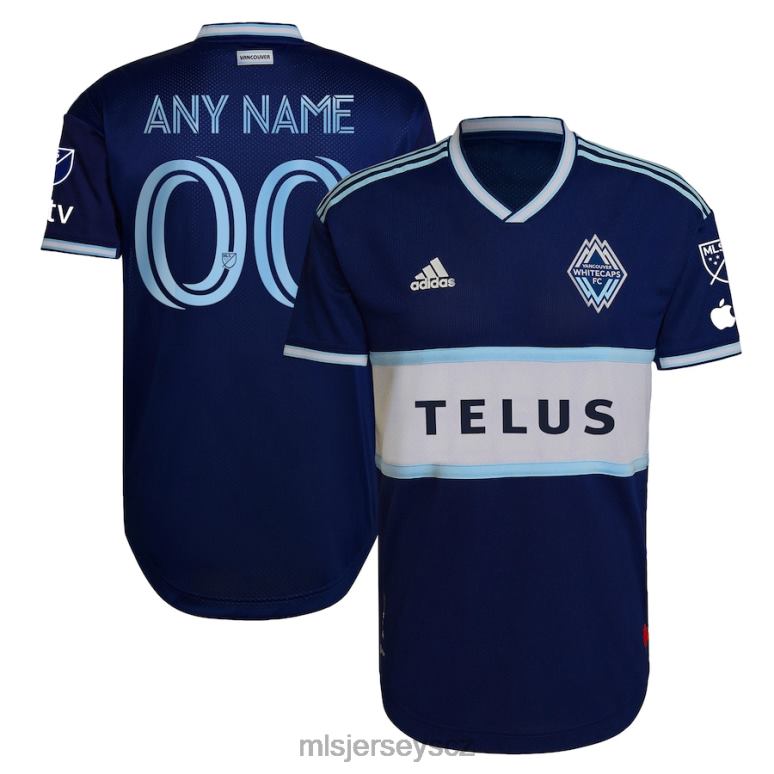 MLS Jerseys Vancouver whitecaps fc adidas blue 2023 the hoop & this city autentický custom dres muži trikot ZN2H0756