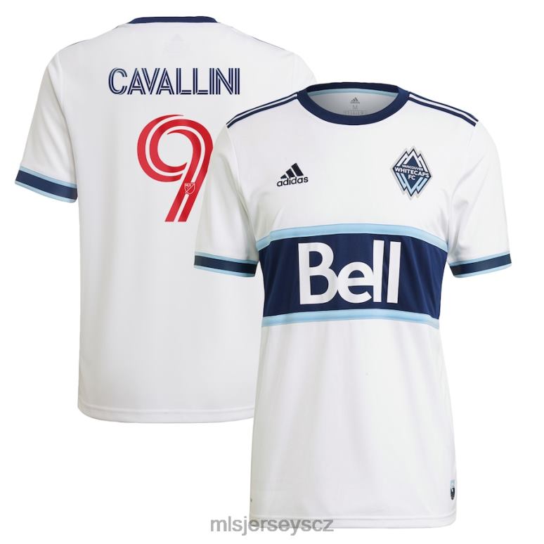 MLS Jerseys vancouver whitecaps fc lucas cavallini adidas white 2021 primární replika hráčského dresu muži trikot ZN2H01349