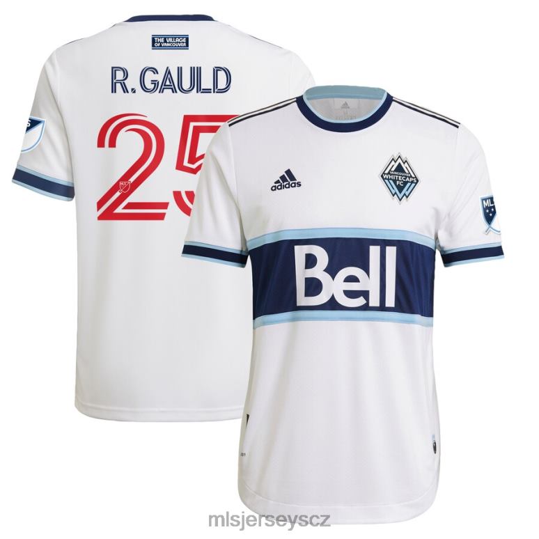 MLS Jerseys dres vancouver whitecaps fc ryan gauld adidas white 2021 primární autentický hráčský dres muži trikot ZN2H01079