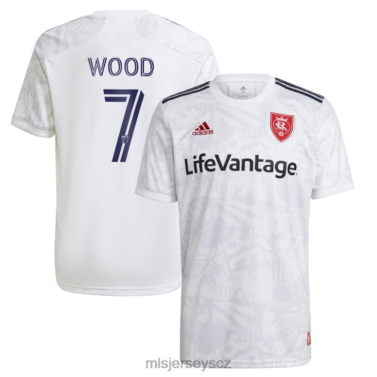 MLS Jerseys pravé slané jezero bobby wood adidas white 2021 sekundární souprava pro fanoušky replika hráčského dresu muži trikot ZN2H01408
