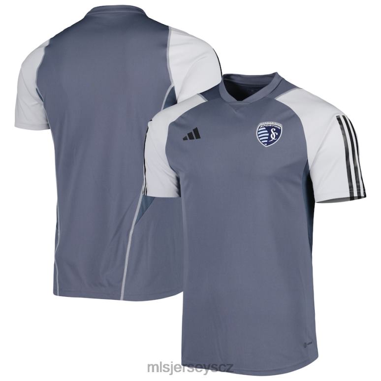 MLS Jerseys sportovní kansas city adidas šedý 2023 tréninkový dres na hřiště muži trikot ZN2H0252
