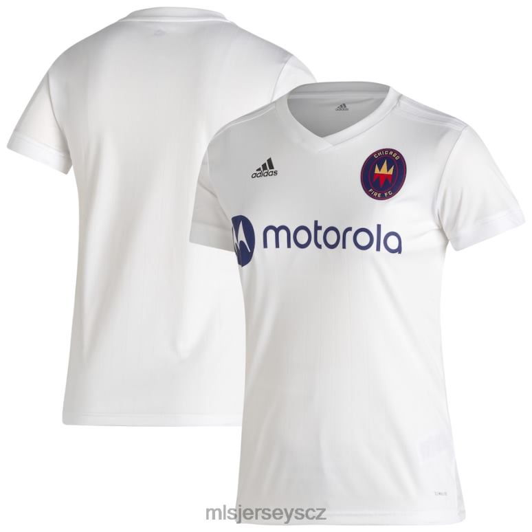 MLS Jerseys chicago fire adidas white 2020 sekundární replika prázdného dresu ženy trikot ZN2H01101