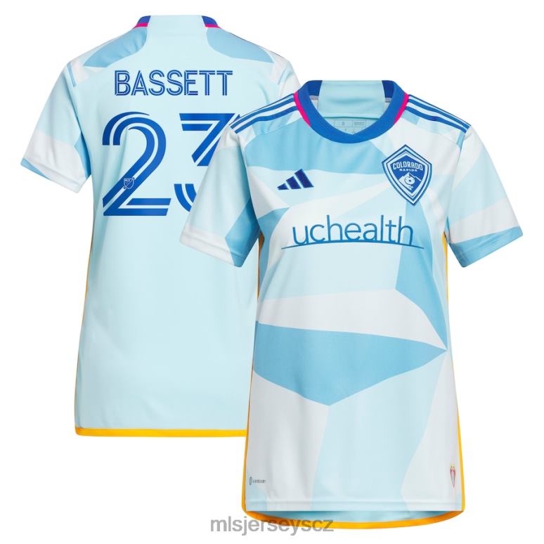 MLS Jerseys colorado rapids cole bassett adidas světle modrý 2023 nový denní kit replika dresu ženy trikot ZN2H01216