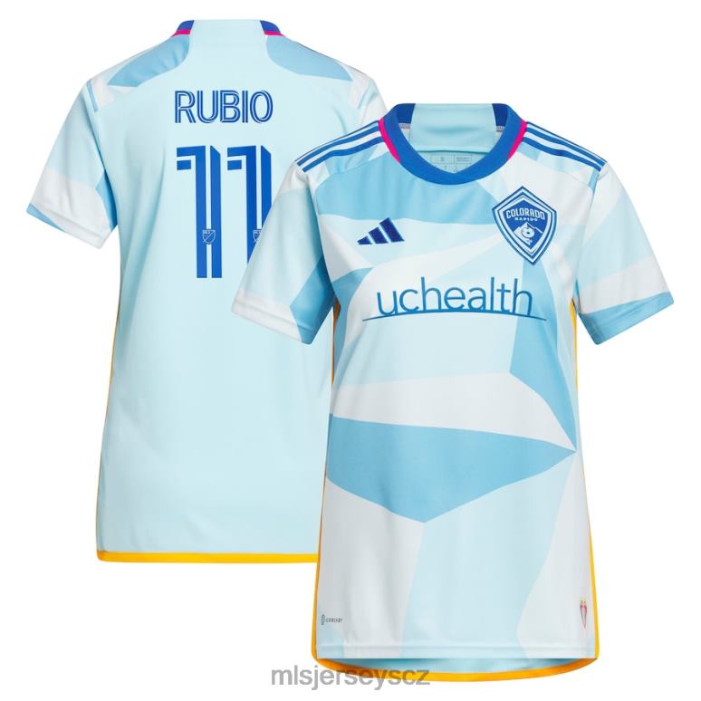 MLS Jerseys colorado rapids diego rubio adidas světle modrý 2023 nový denní kit replika dresu ženy trikot ZN2H01214