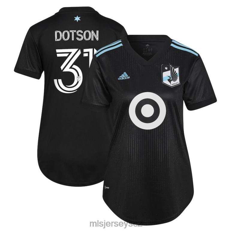 MLS Jerseys minnesota united fc hassani dotson adidas black 2022 minnesota noční sada replika hráčského dresu ženy trikot ZN2H01388
