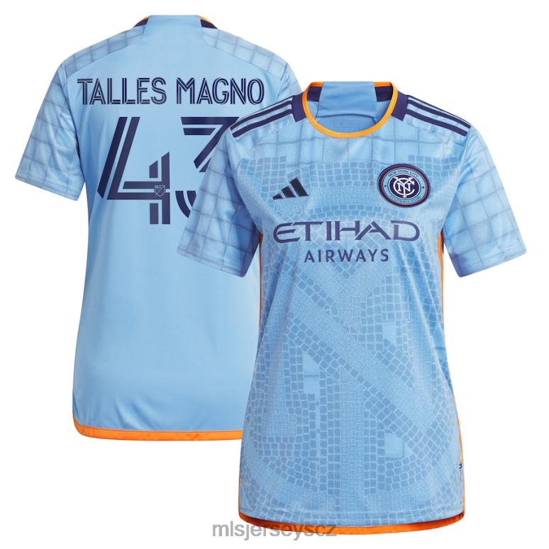 MLS Jerseys New york city fc talles magno adidas světle modrý 2023 interboro kit replika dresu ženy trikot ZN2H01188