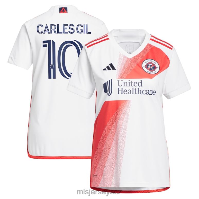 MLS Jerseys nová anglická revoluce carles gil adidas bílá 2023 replika dresu vzdoru ženy trikot ZN2H01215