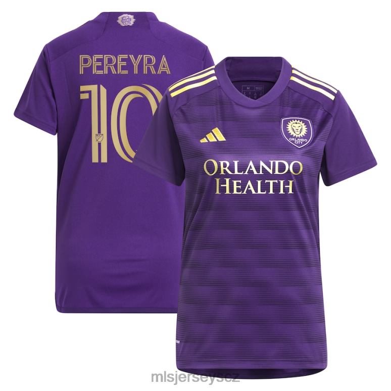 MLS Jerseys orlando city sc mauricio pereyra adidas purple 2023 nástěnná sada replika hráčského dresu ženy trikot ZN2H0962