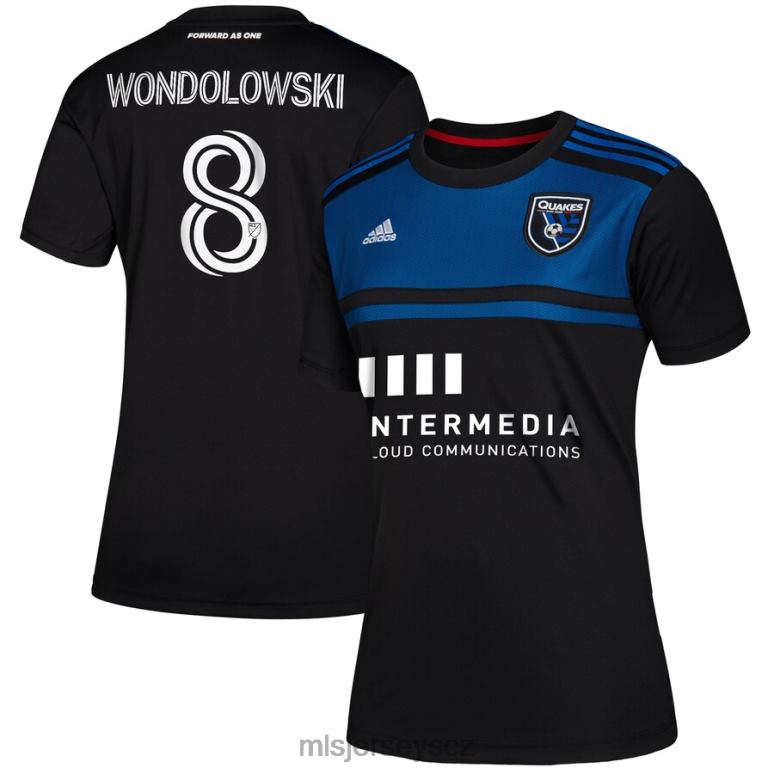 MLS Jerseys san jose zemětřesení chris wondolowski adidas blue 2020 primární replika hráčského dresu ženy trikot ZN2H01258