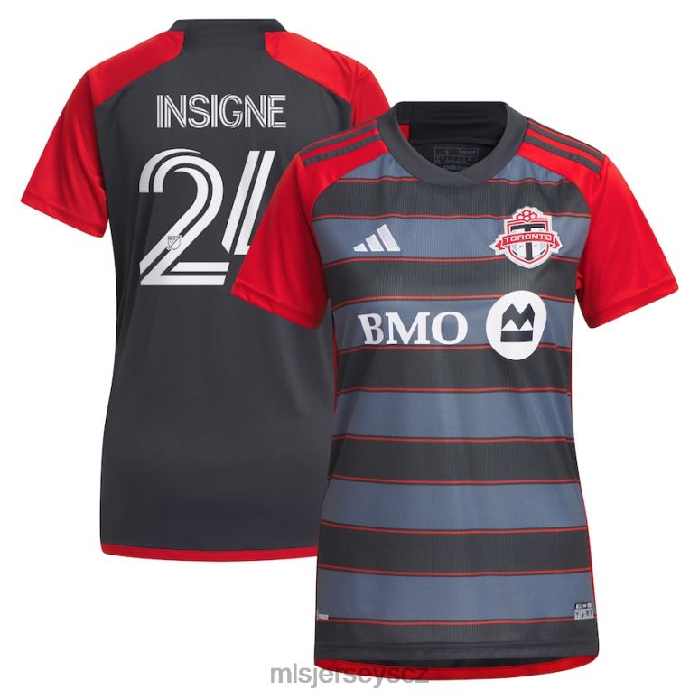 MLS Jerseys Toronto fc lorenzo insigne adidas šedý 2023 klubový kit replika hráčského dresu ženy trikot ZN2H0943
